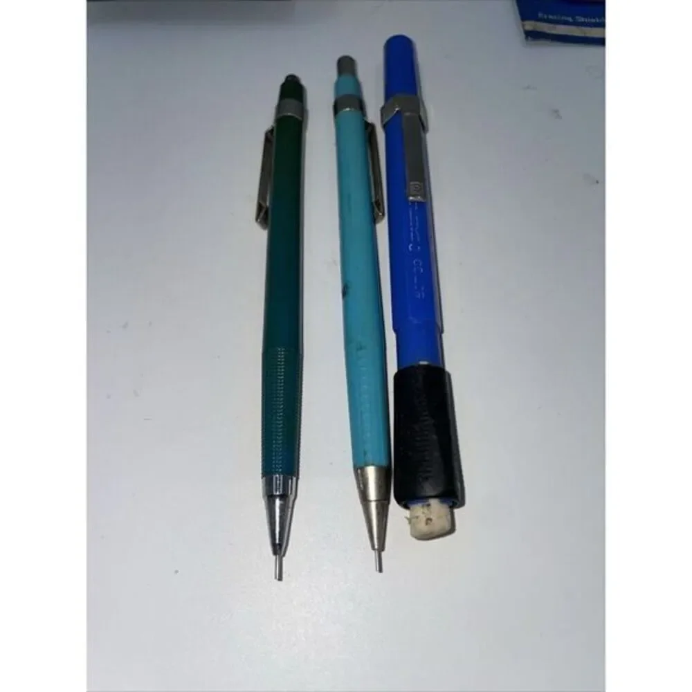 Staedtler 2 Drafting Mechanical Pencils 1 Eraser 2 Erasing Shields, Mars‎ Manual